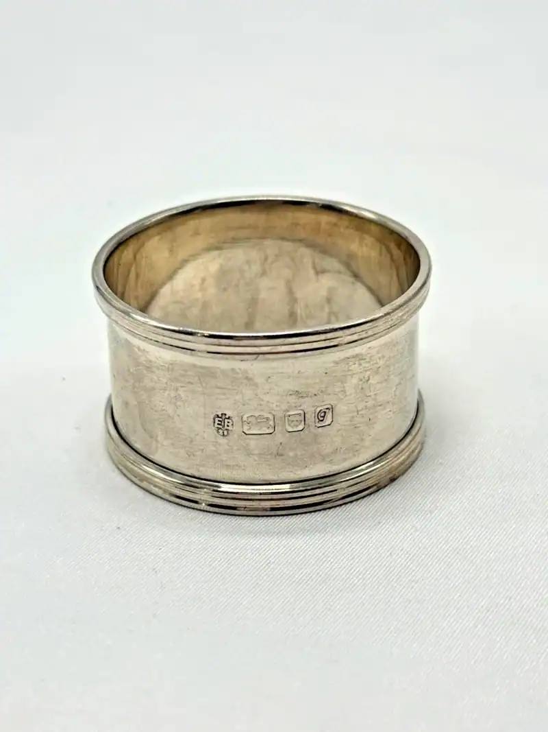 Vintage Sterling Silver Napkin Ring London 1962 Edward Barnard & Sons Ltd